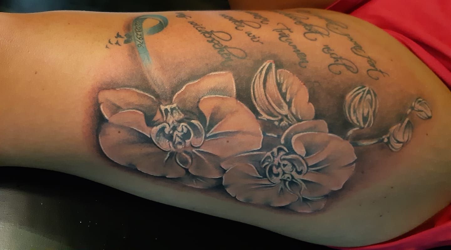 Flowers & Text